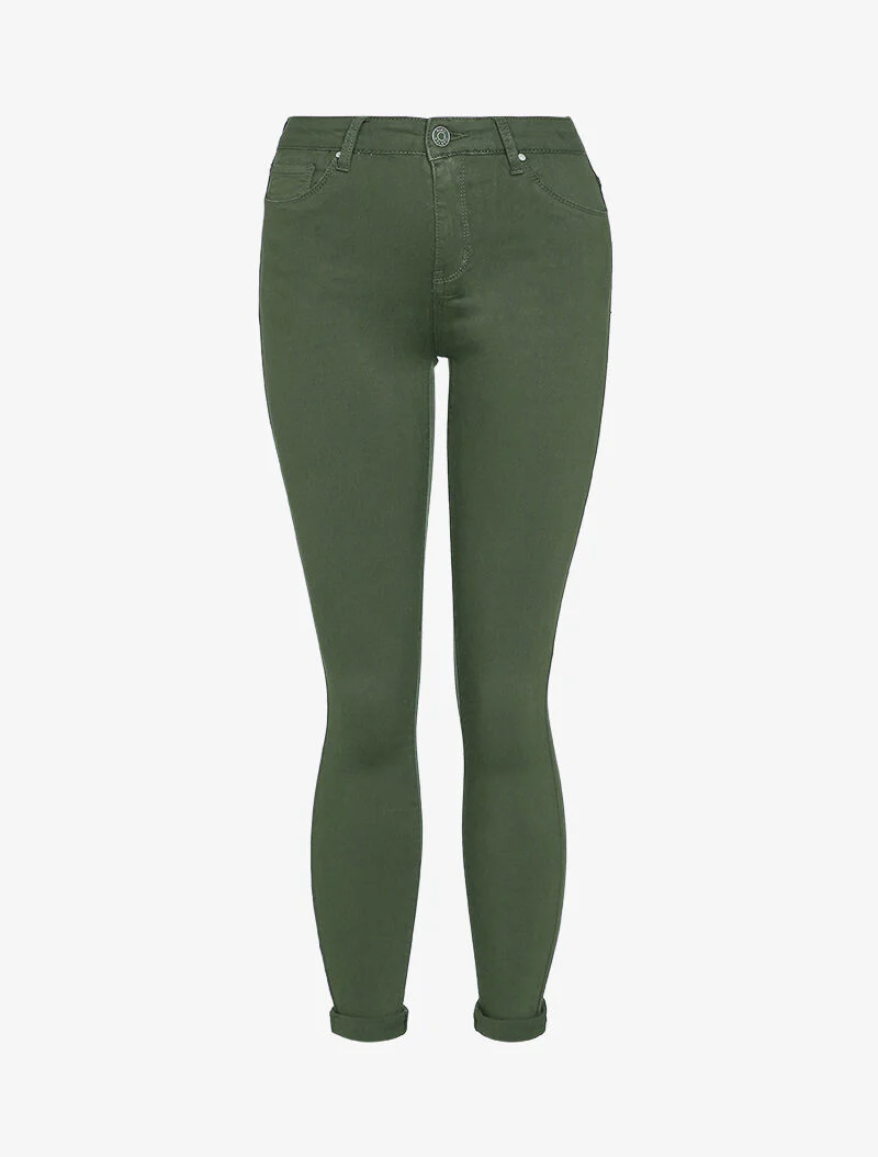 Jean skinny uni casual - Kaki