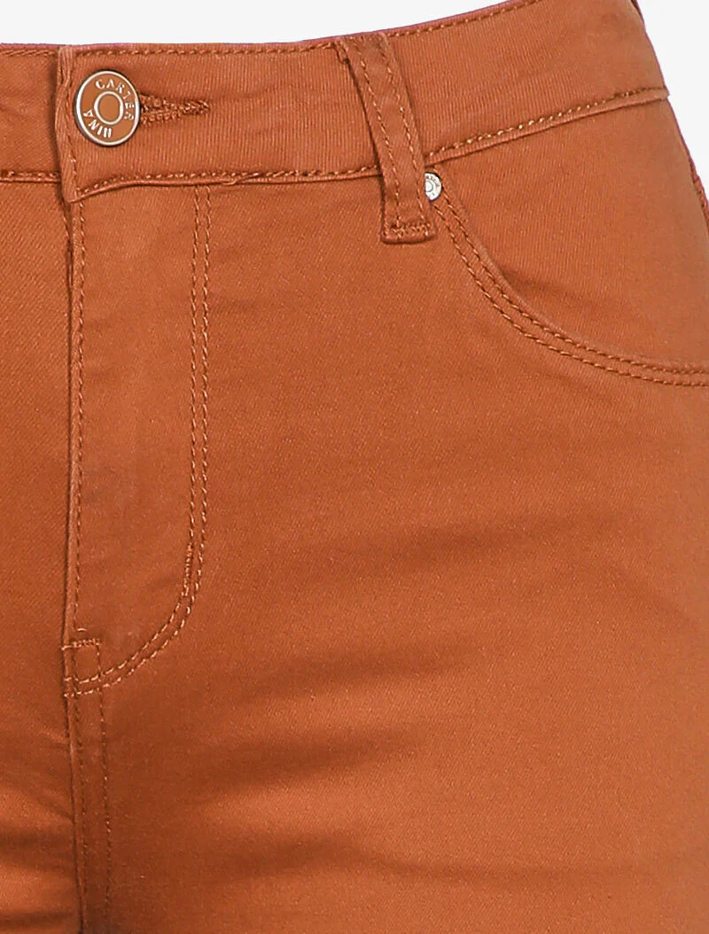 Jean skinny uni casual - Rouille - Image 3