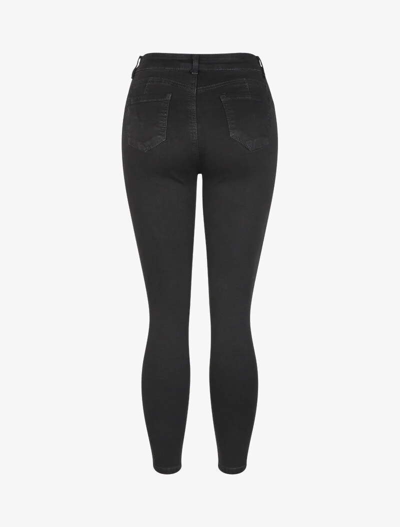 Jean skinny uni - Noir - Image 2