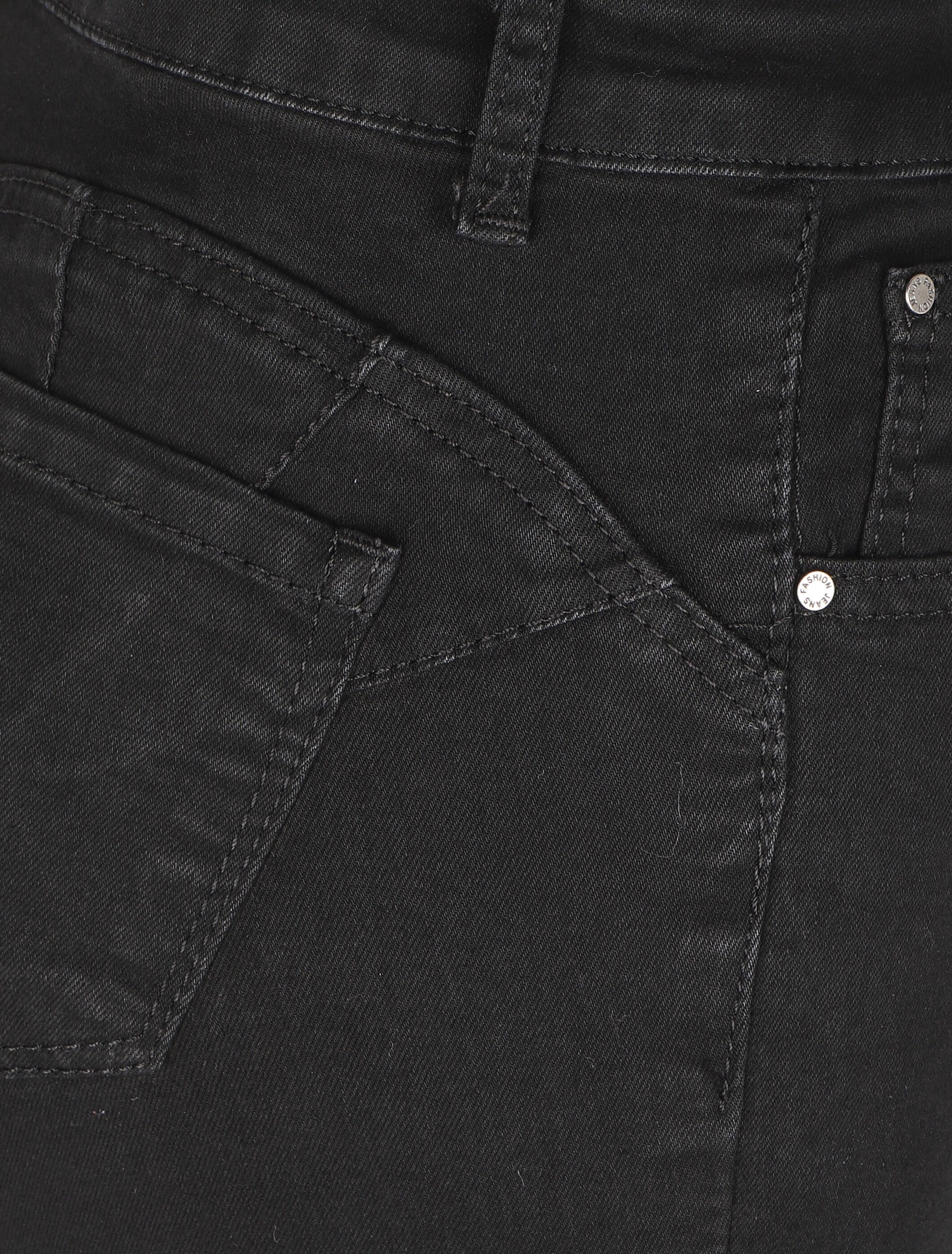 Jean skinny uni - Noir - Image 3