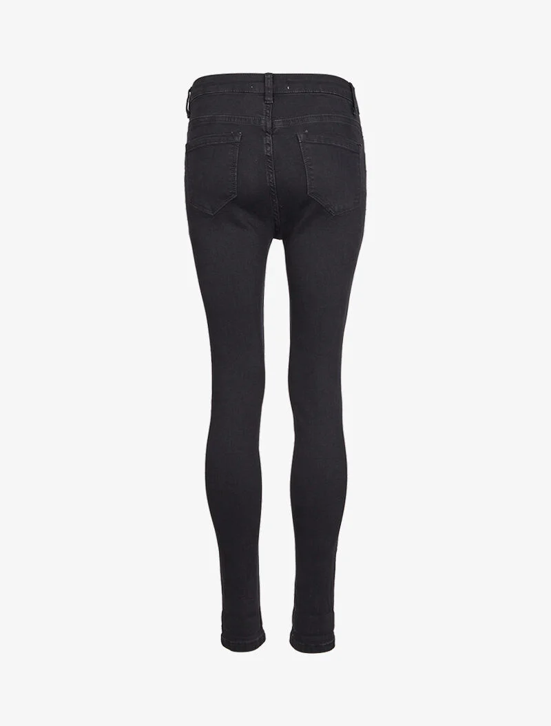 Jean skinny uni - Noir - Image 3