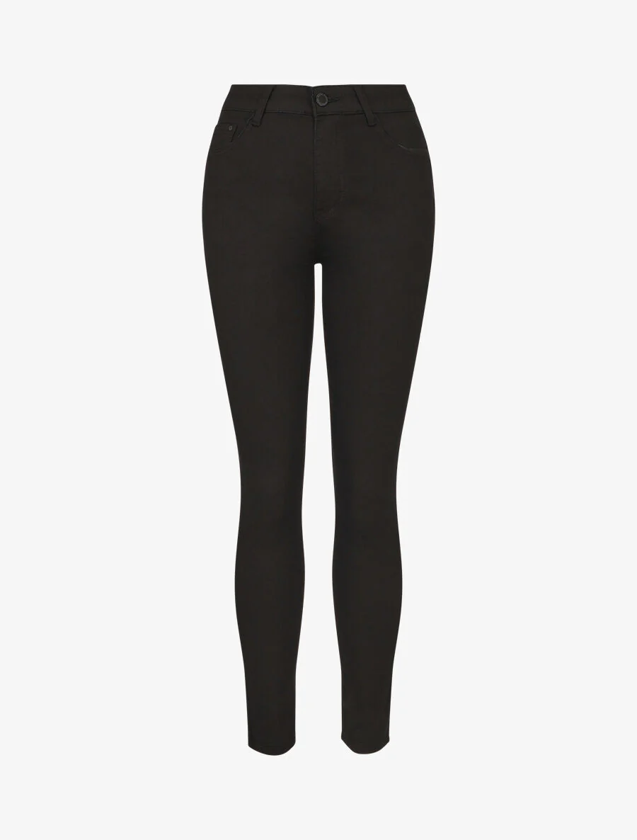 Jean skinny uni grande taille - Noir