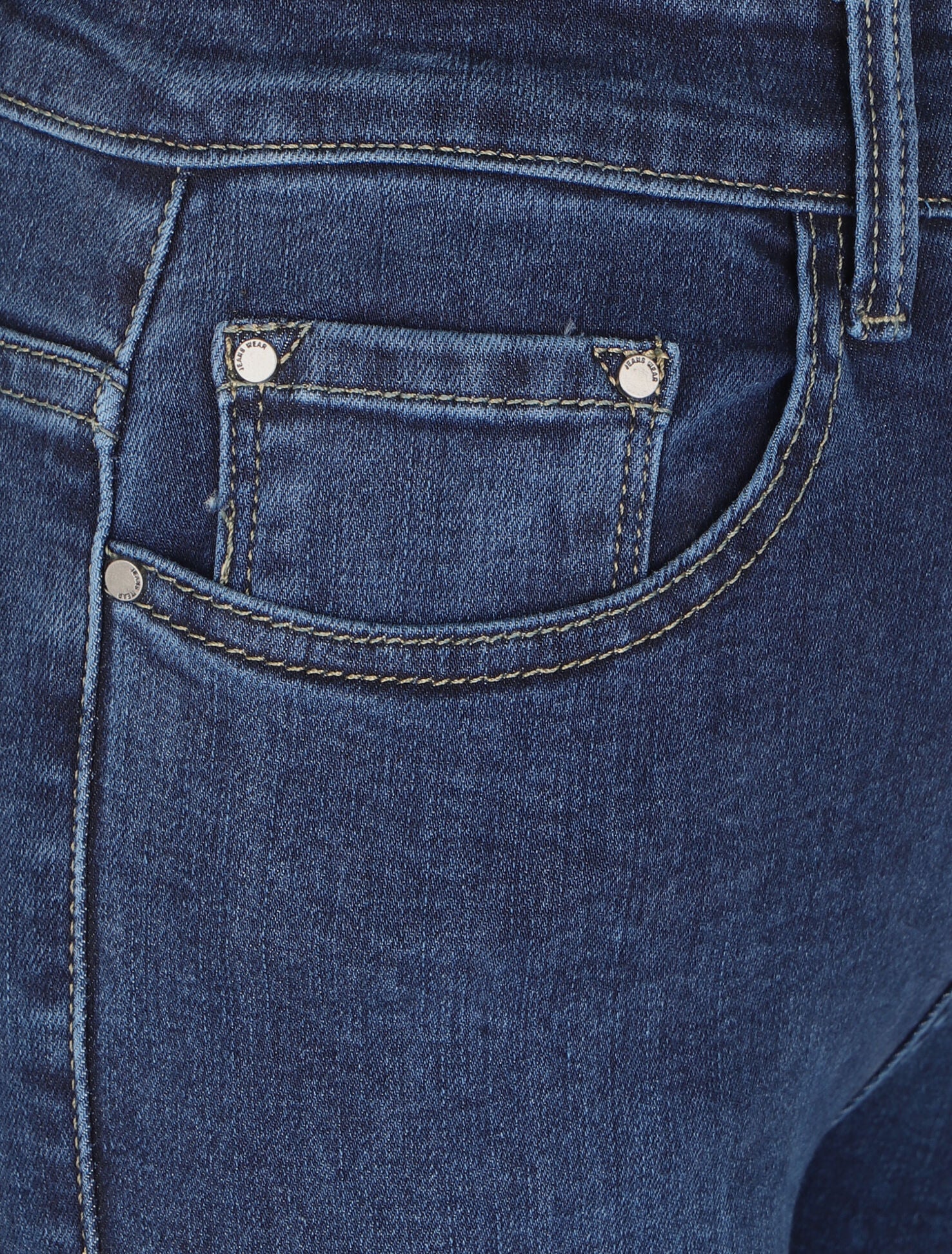 Jean slim à taille haute - Bleu denim - Image 3
