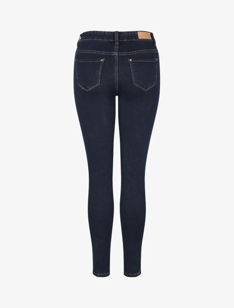 Jean slim à taille standard - Bleu denim - Image 2