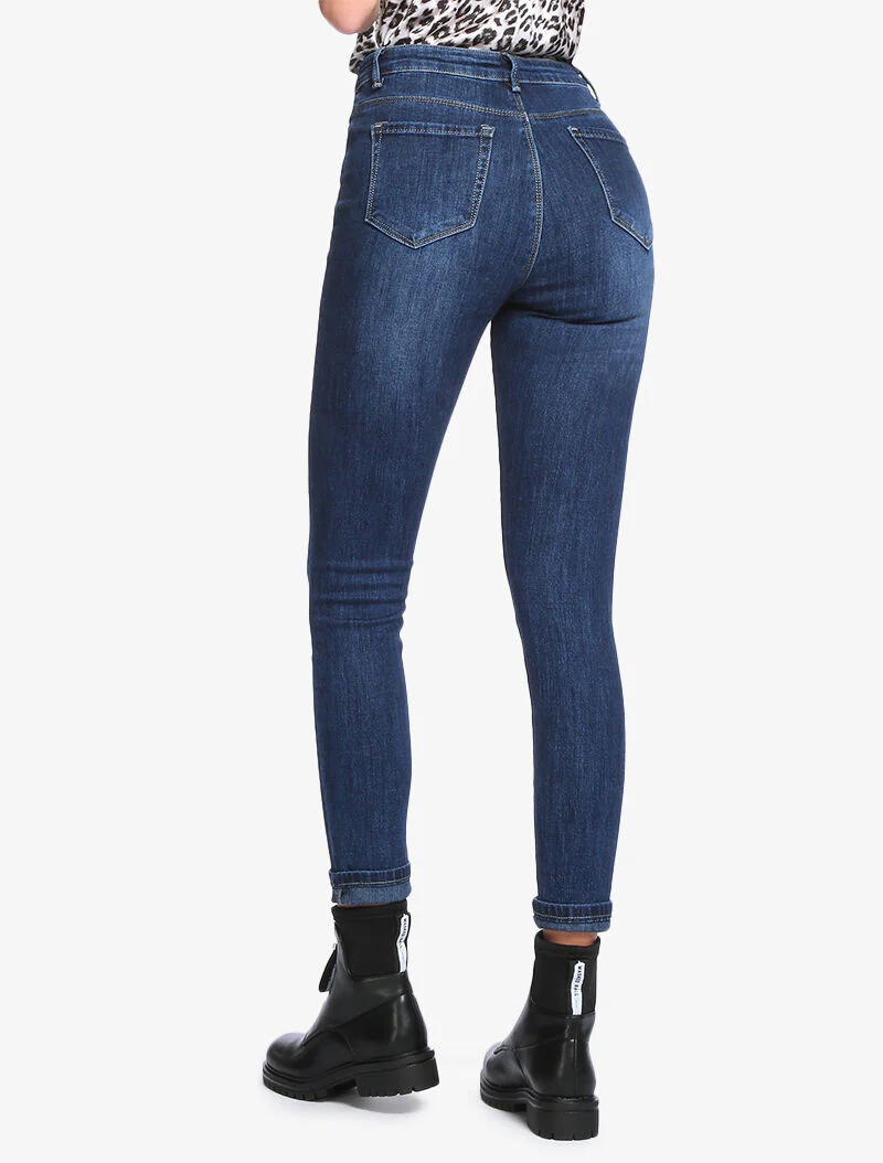 Jean slim basique - bleu denim - Image 2