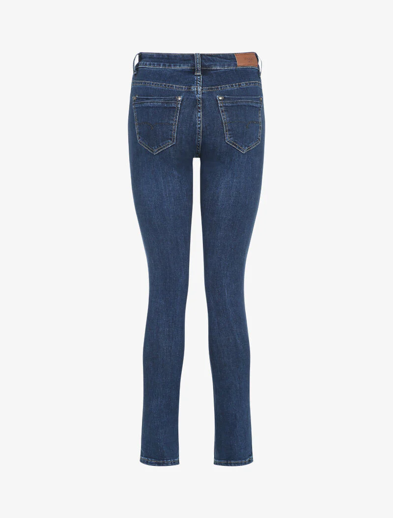 Jean slim délavé - Bleu denim - Image 2