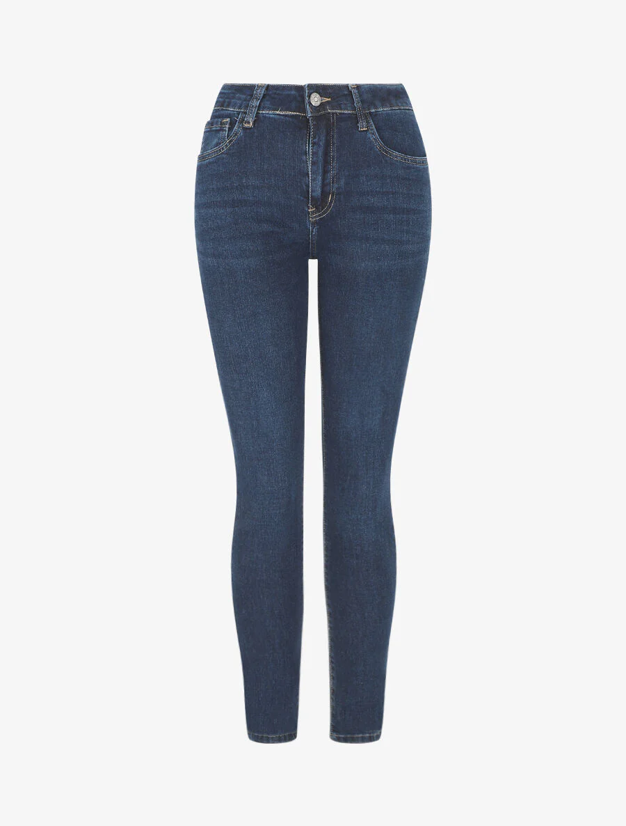 Jean slim grande taille - Bleu brut