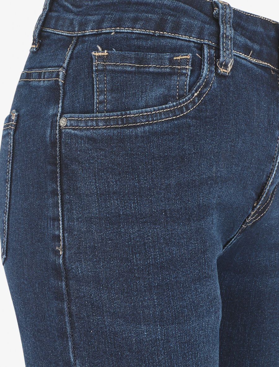 Jean slim grande taille - Bleu brut - Image 3