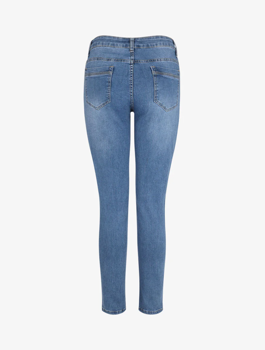 Jean slim grande taille - Bleu - Image 2