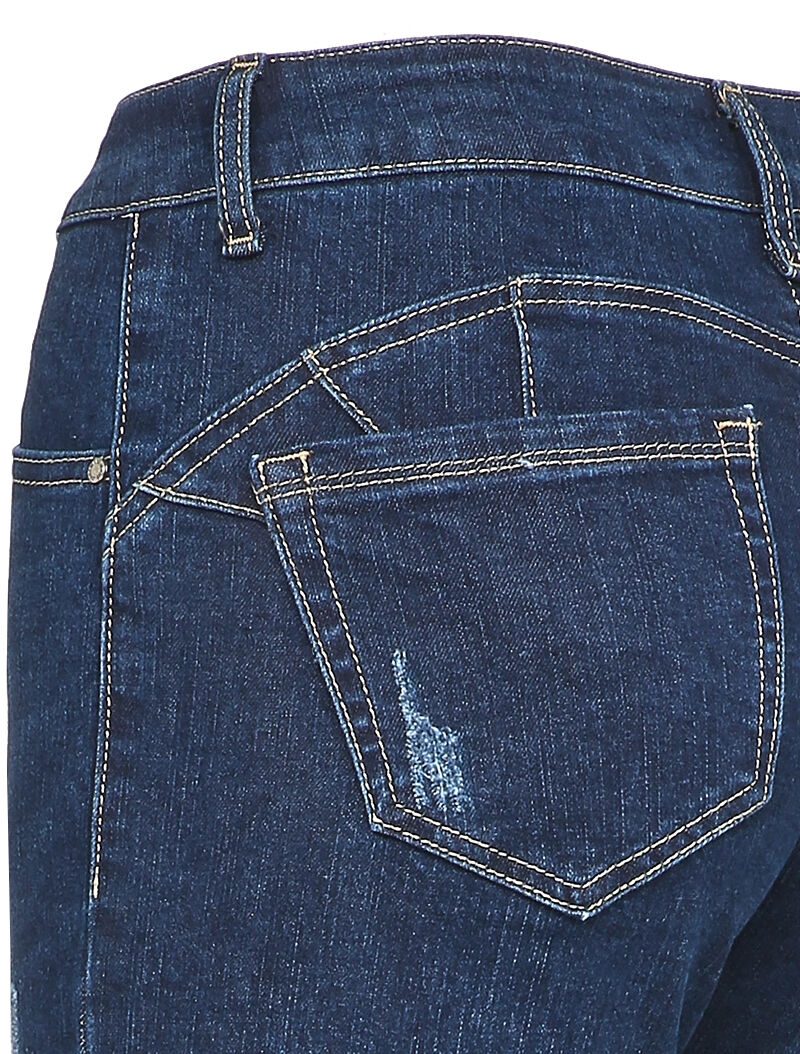 Jean slim griffé - Bleu denim - Image 3