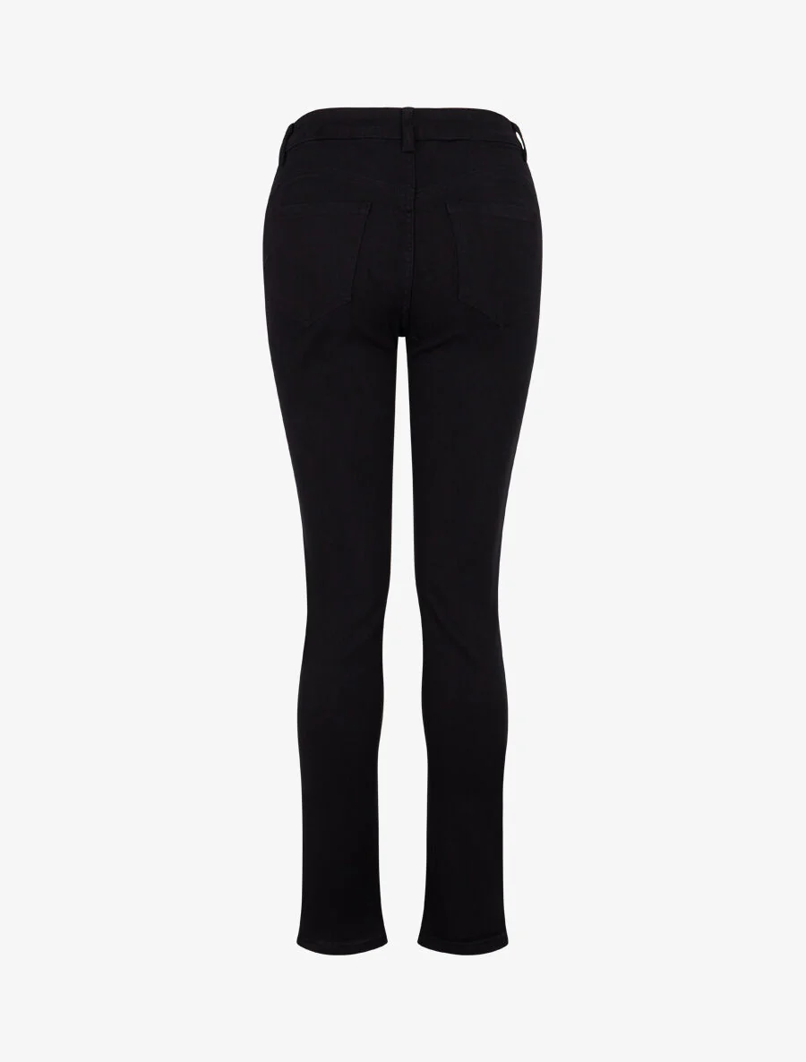 Jean slim push-up basique - Noir - Image 2