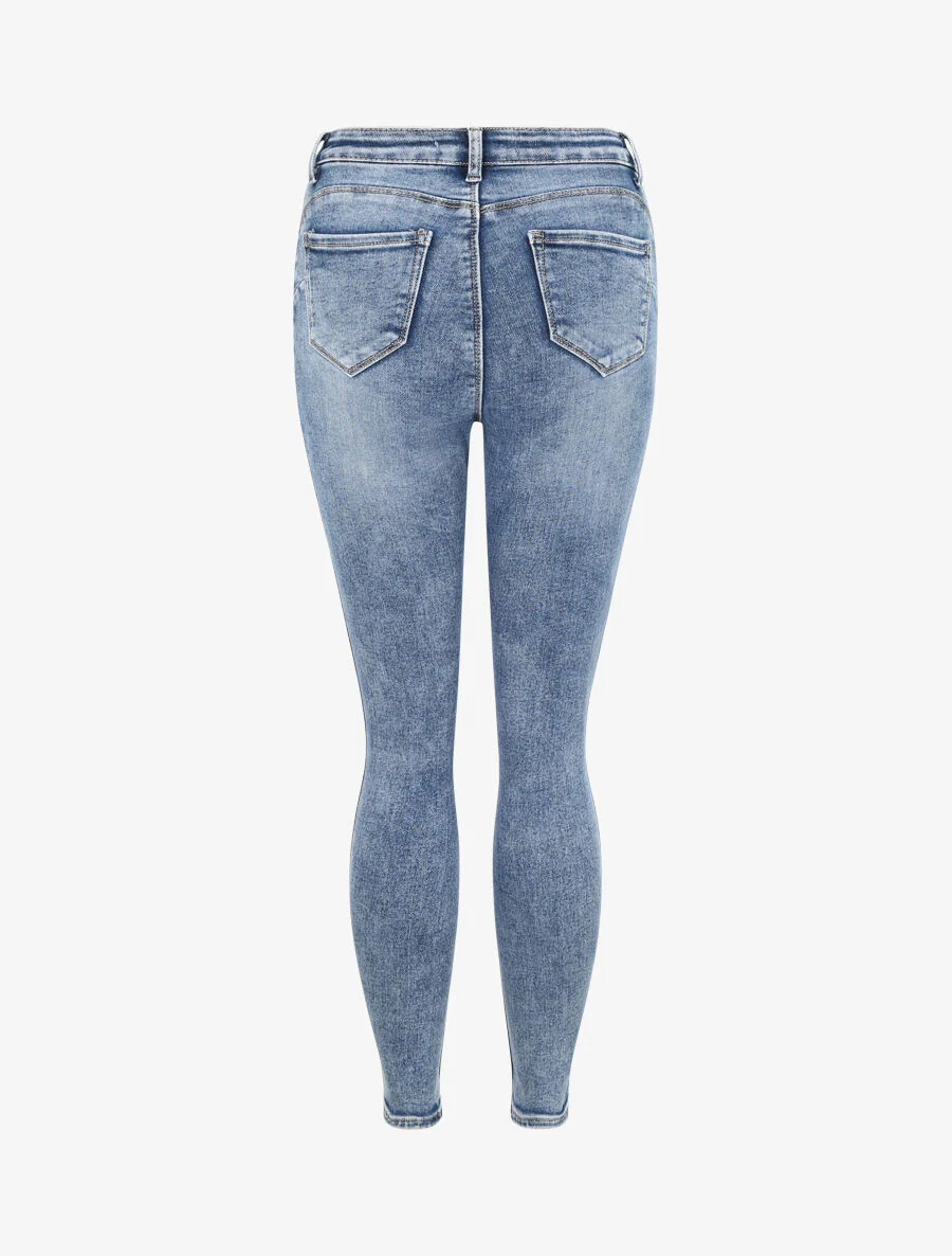 Jean slim push up - Bleu denim - Image 2