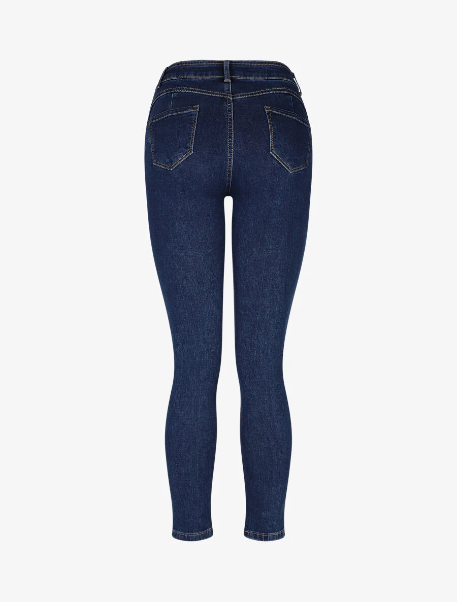 Jean slim push up - Bleu - Image 2