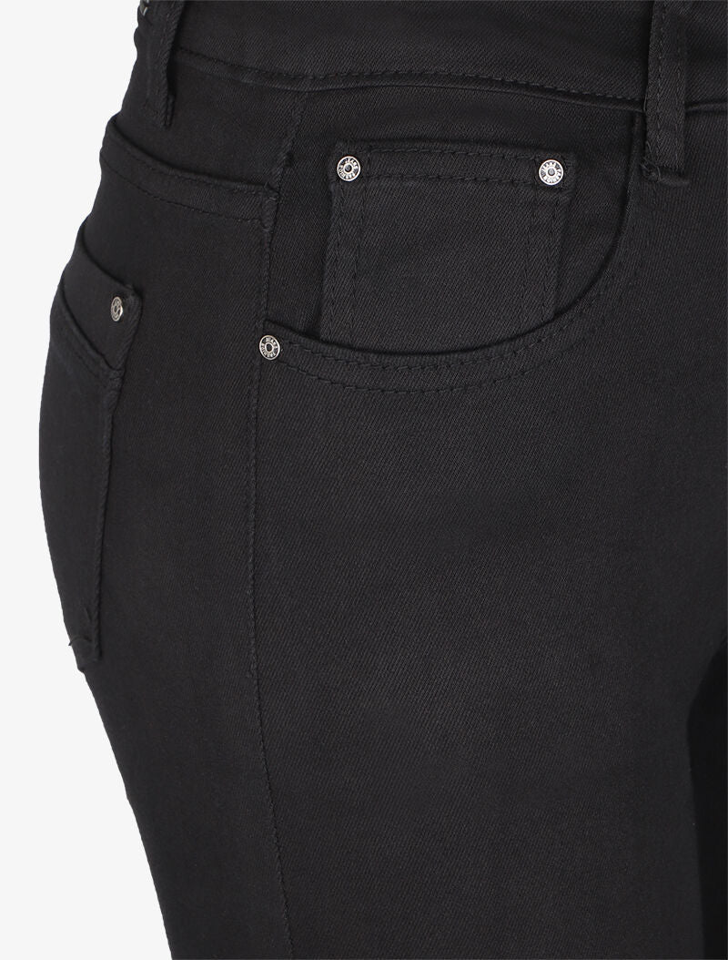 Jean slim stretch à taille haute - Noir - Image 3