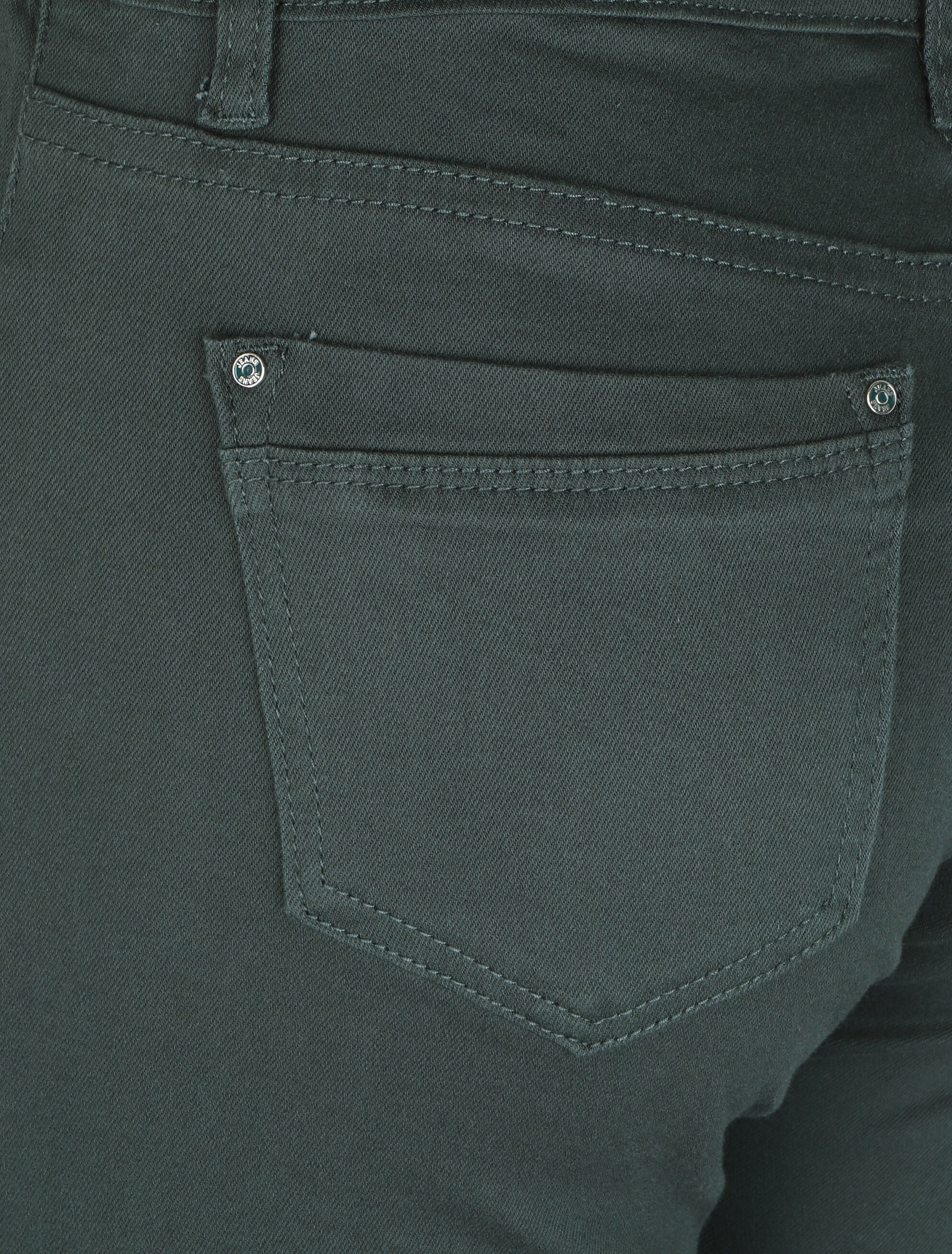 Jean slim stretch à taille haute - Vert sapin - Image 3