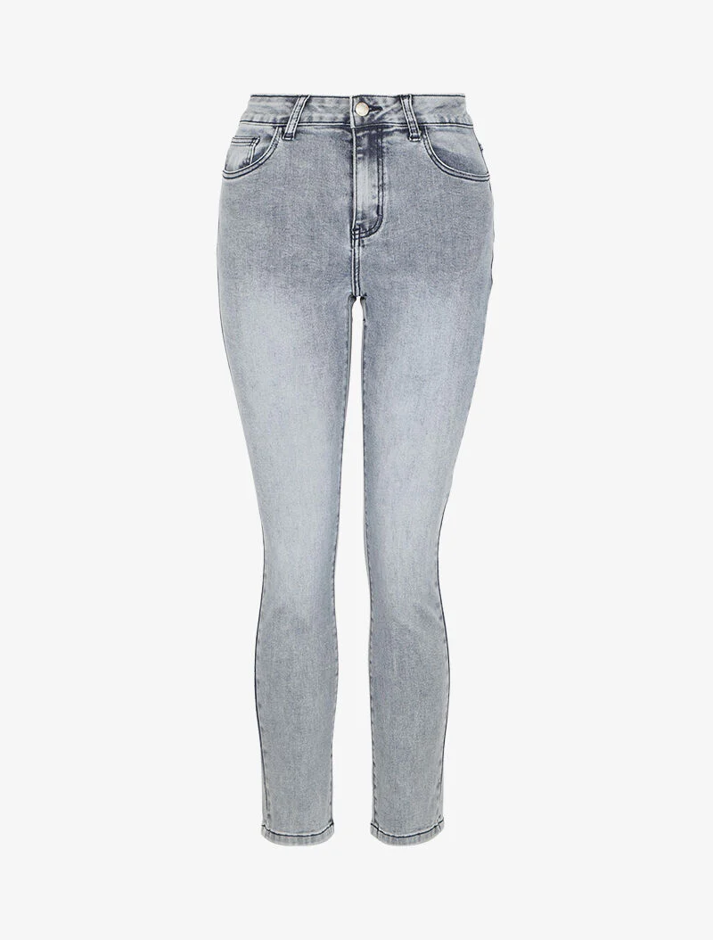 Jean slim stretch à taille standard - Bleu clair