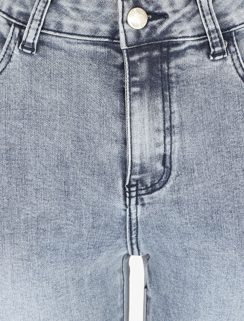 Jean slim stretch à taille standard - Bleu clair - Image 3