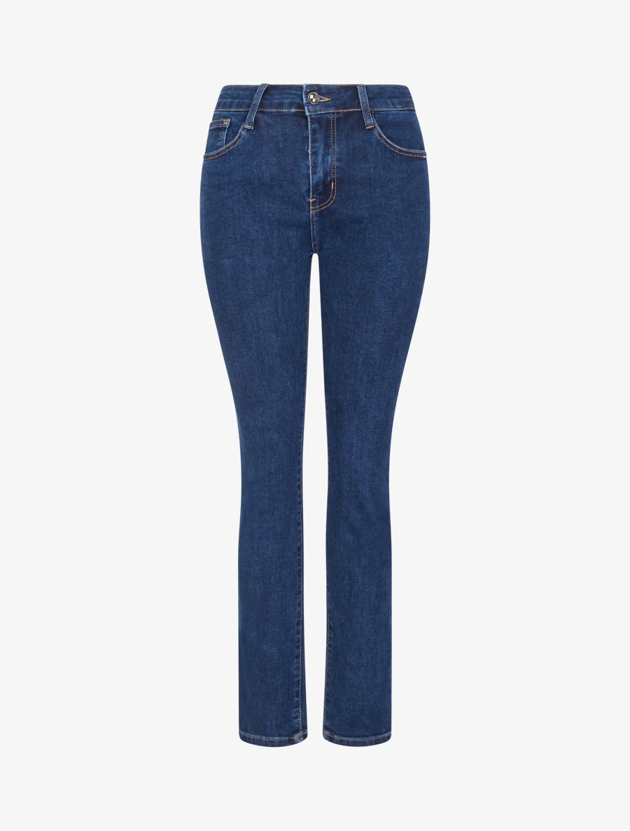 Jean slim taille haute casual - Denim