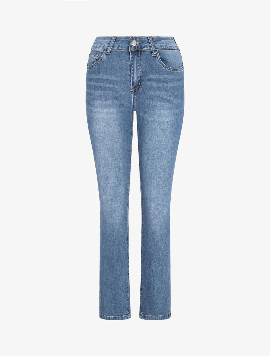 Jean slim taille standard - Bleu