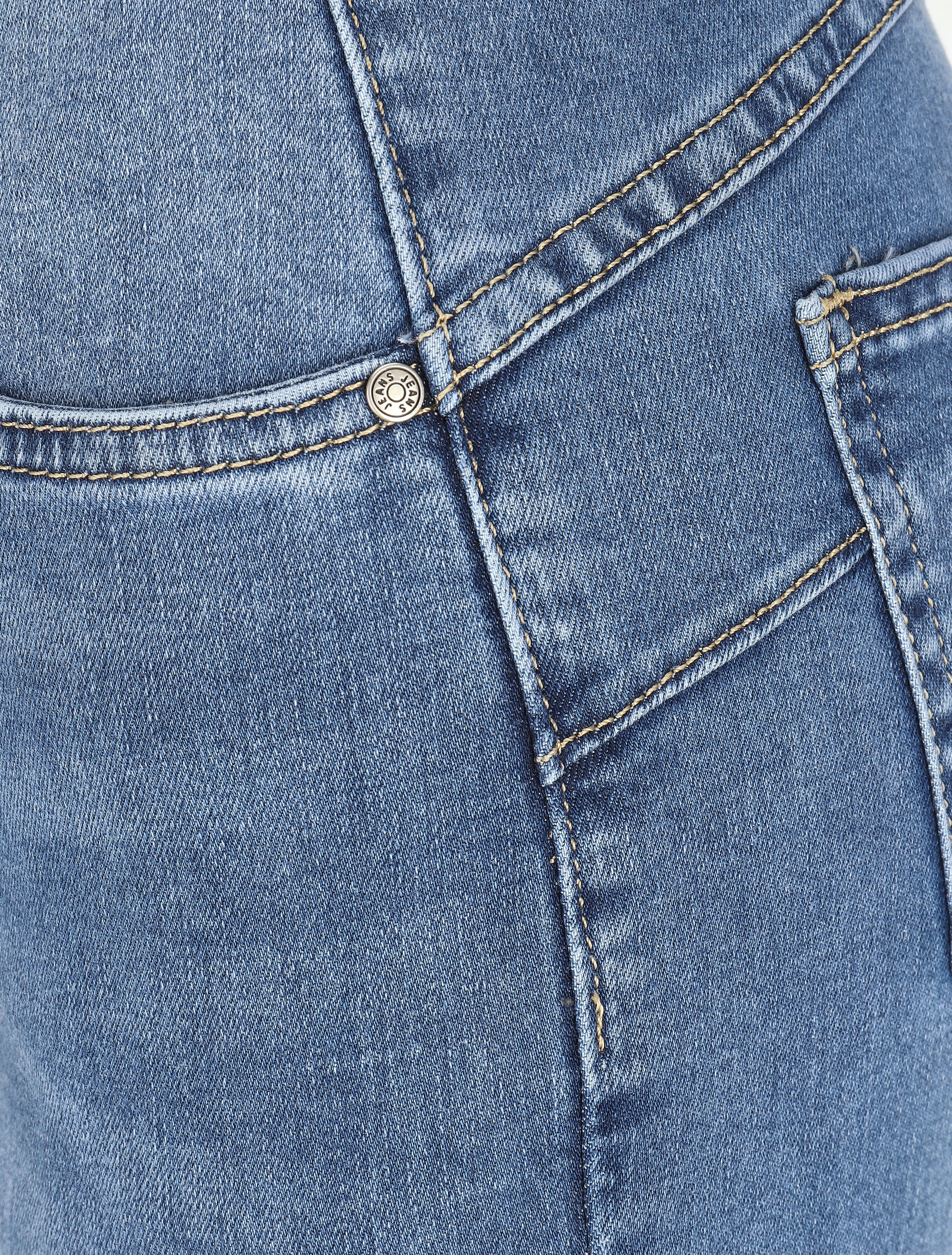 Jean slim taille standard - Bleu - Image 3