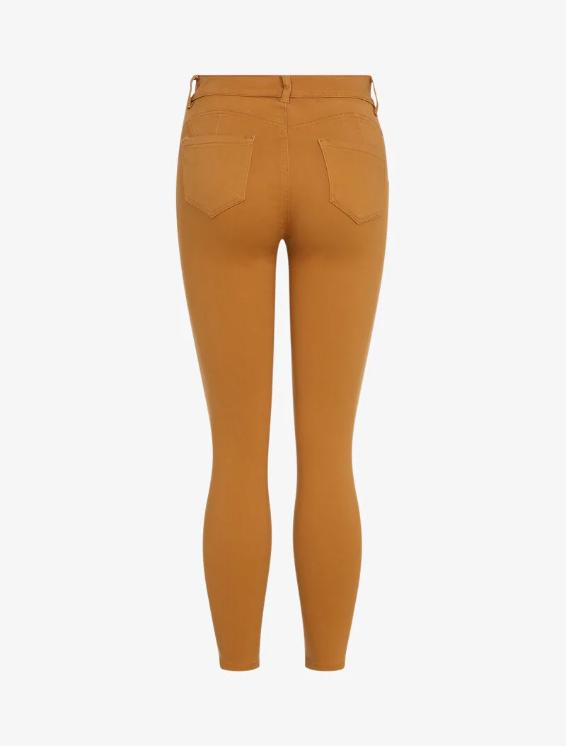 Jean slim uni - Moutarde - Image 2