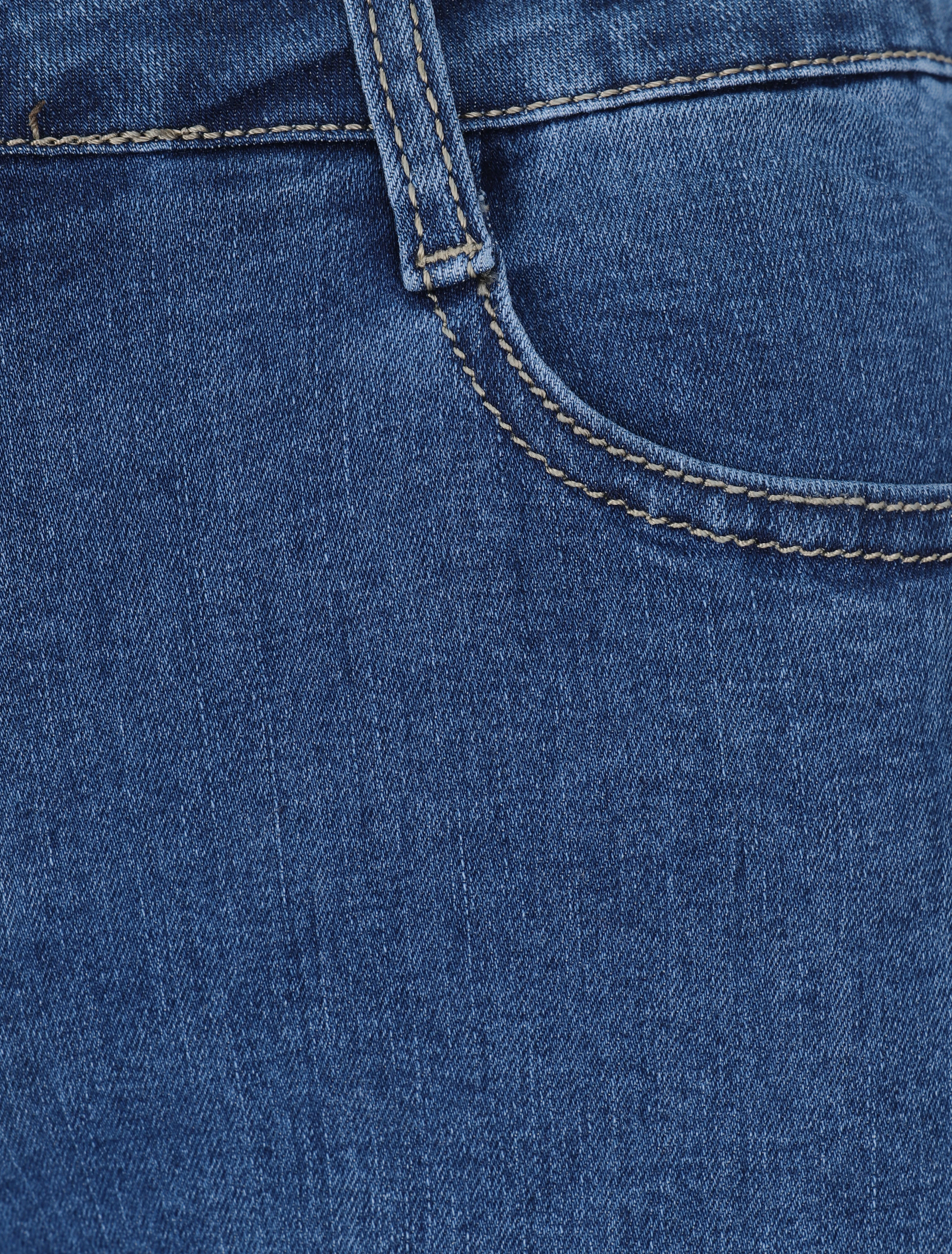 Jean slim uni grande taille - Bleu denim - Image 3