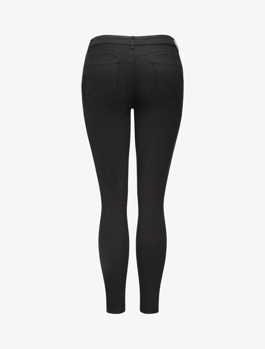 Jean slim uni push up - Noir - Image 2