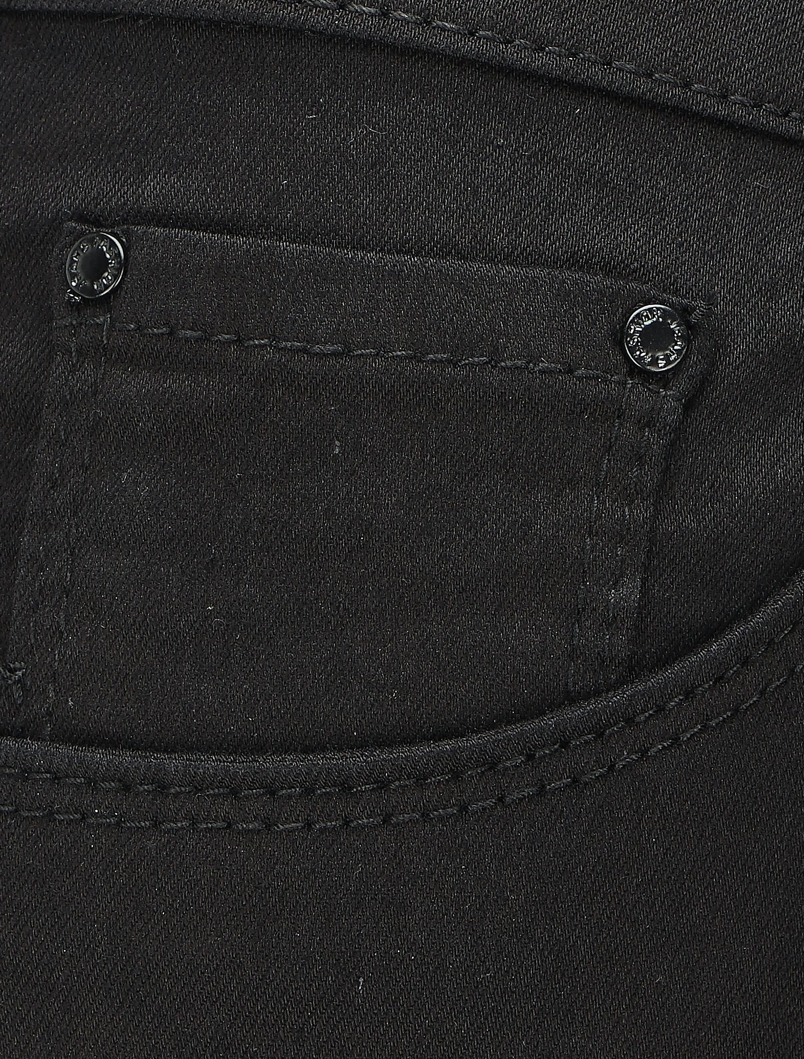 Jean slim uni push up - Noir - Image 3