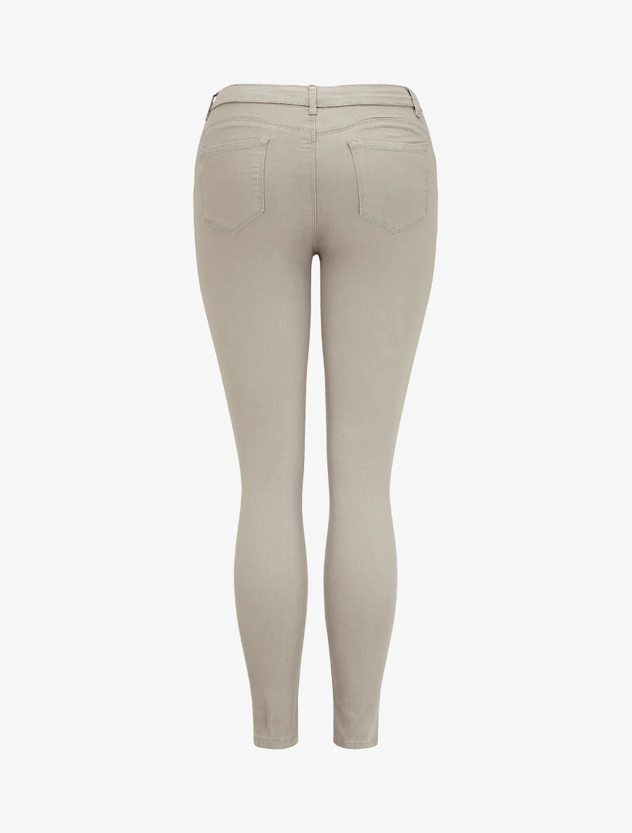 Jean slim uni push up - Taupe - Image 2