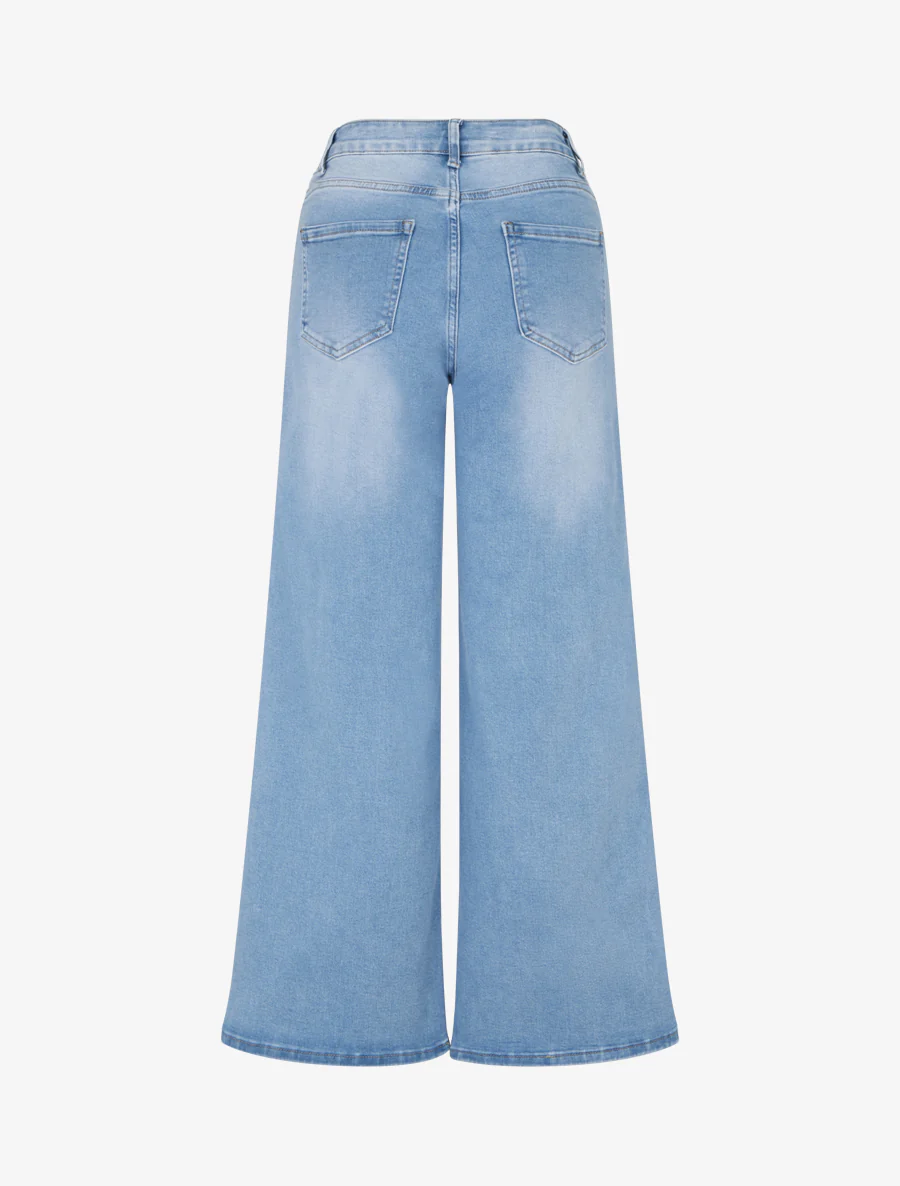 Jean standard coupe droite - Bleu clair - Image 2