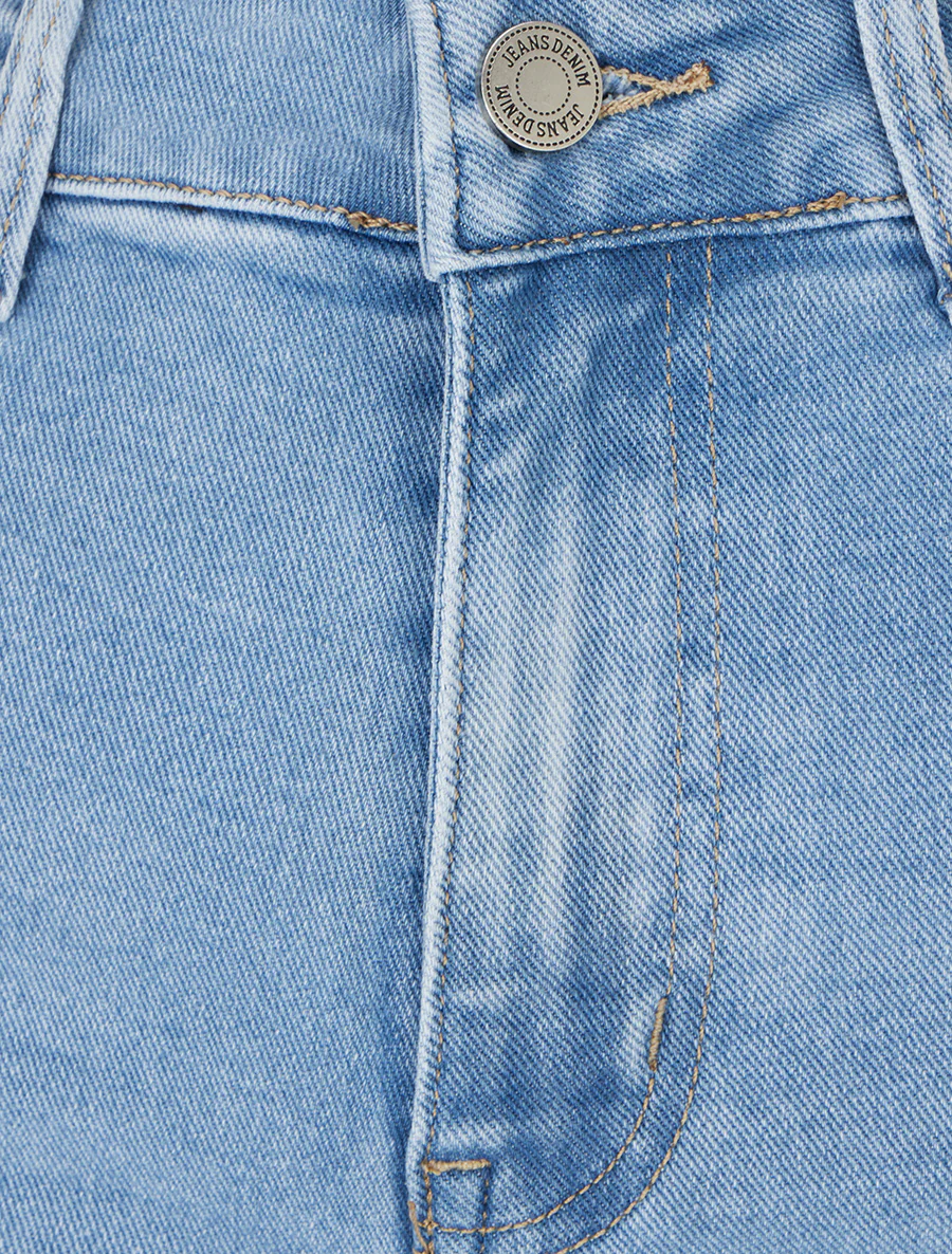 Jean standard coupe droite - Bleu clair - Image 3