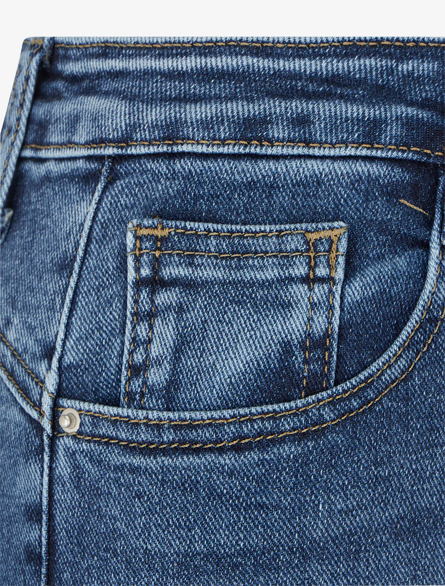 Jean standard coupe flare - Bleu - Image 3