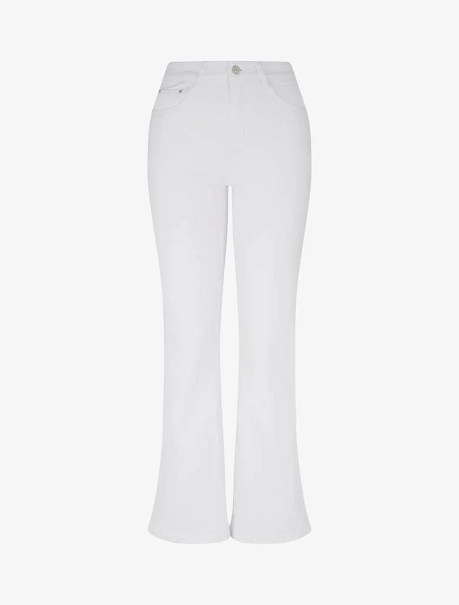 Jean standard coupe flare - Blanc
