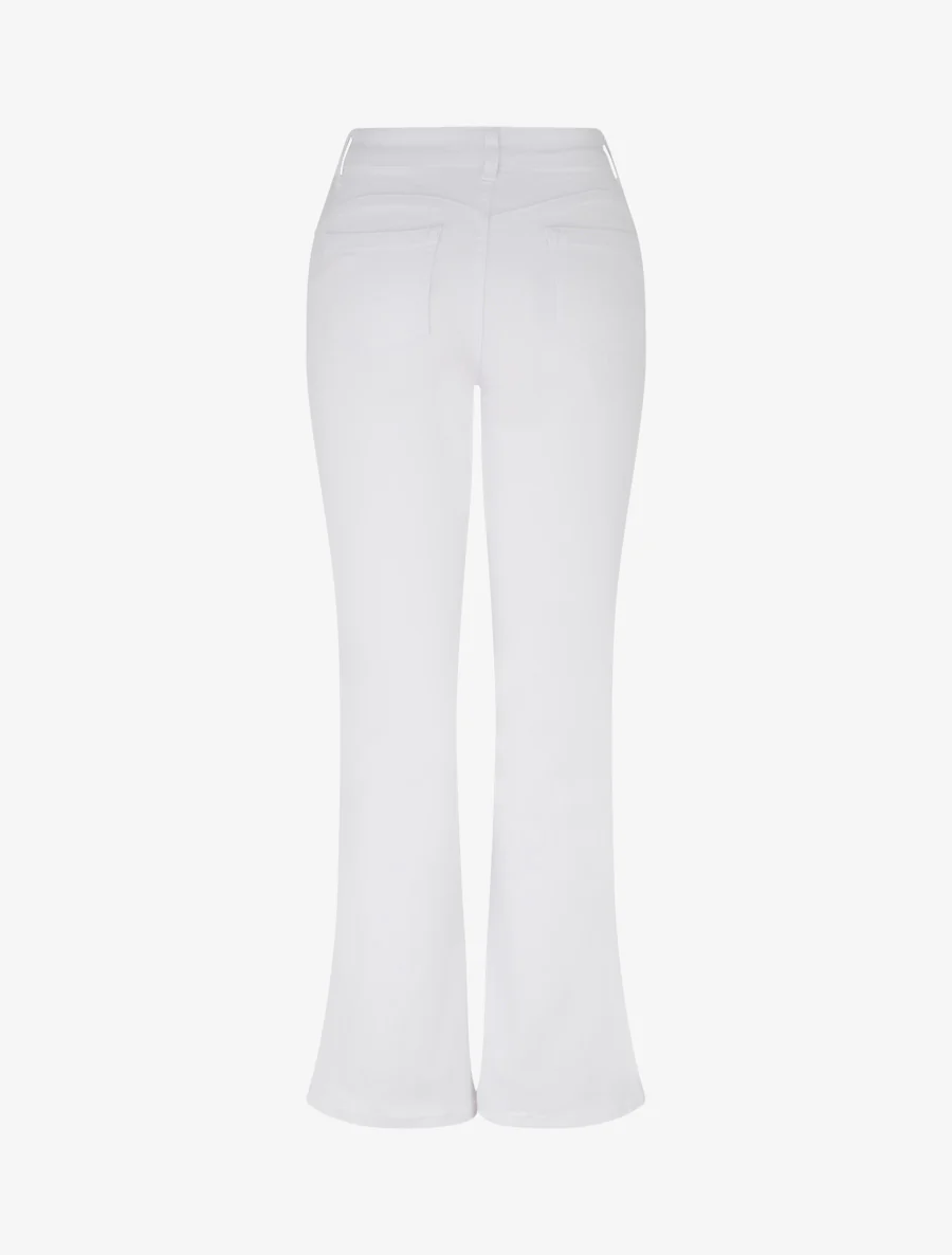 Jean standard coupe flare - Blanc - Image 2