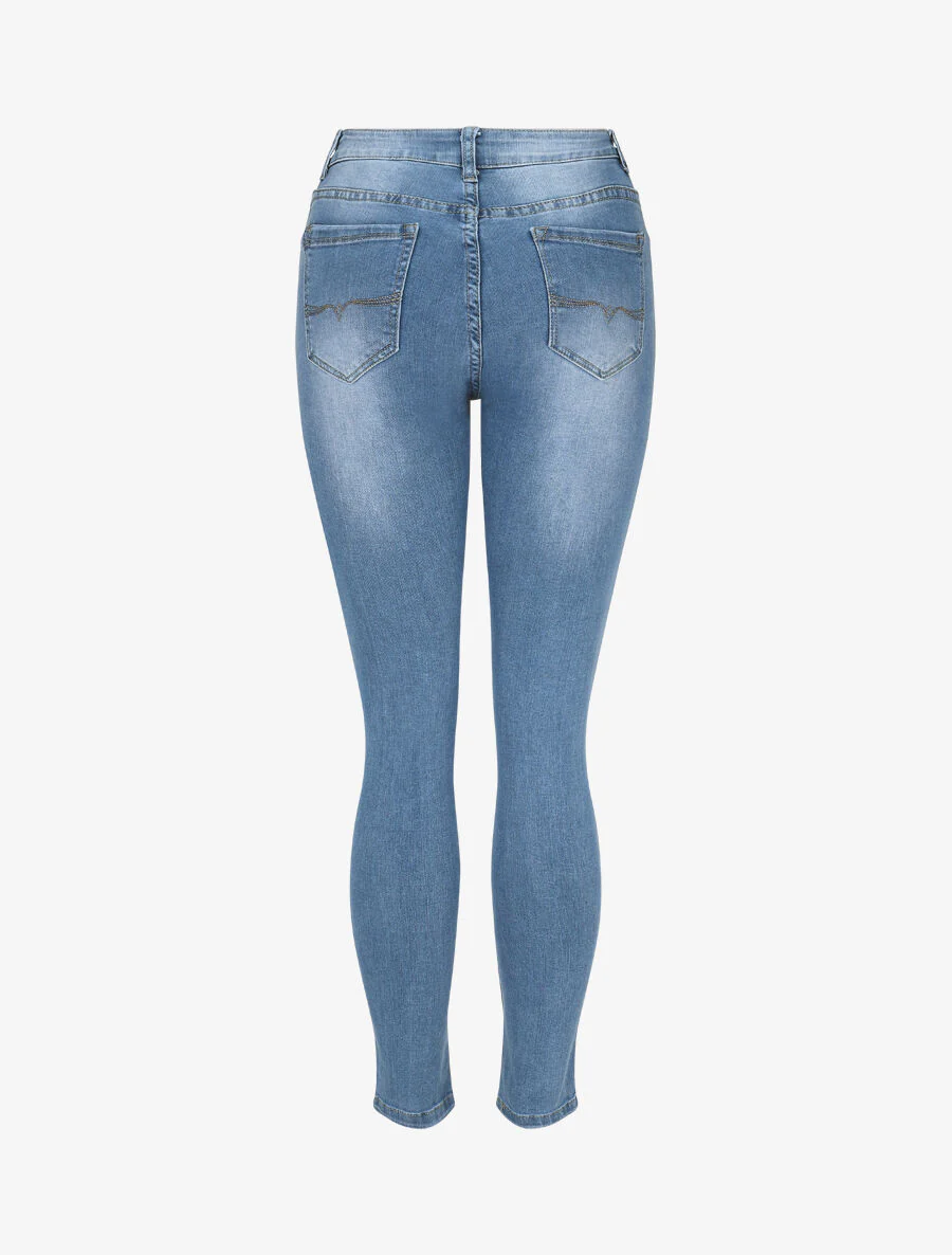 Jean standard coupe skinny - Bleu - Image 2
