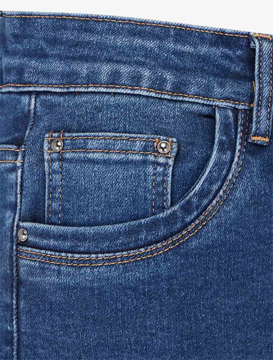 Jean standard coupe slim - Bleu - Image 3