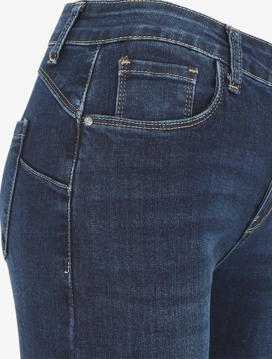 Jean standard effet push up coupe slim - Bleu - Image 3