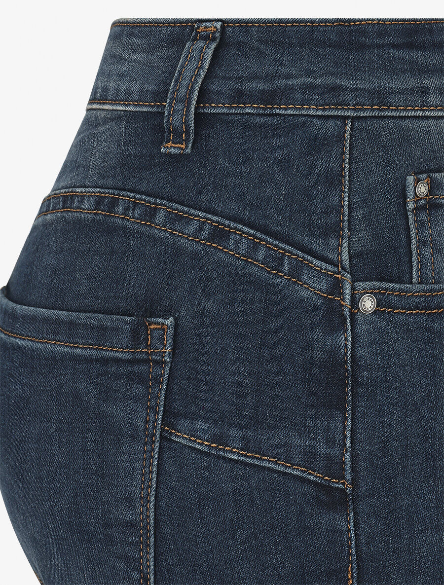 Jean standard push up coupe droite - Bleu - Image 3