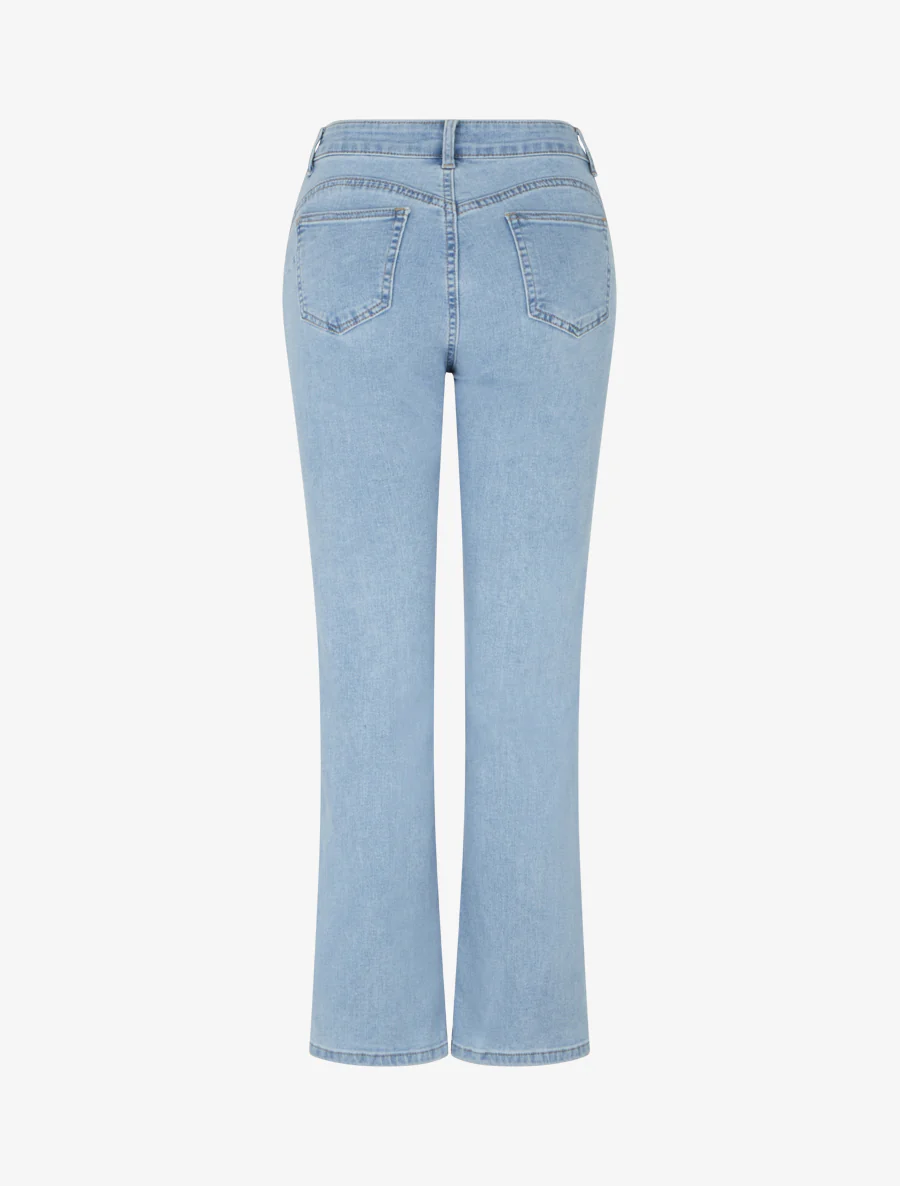 Jean standard push up coupe droite - Bleu - Image 2