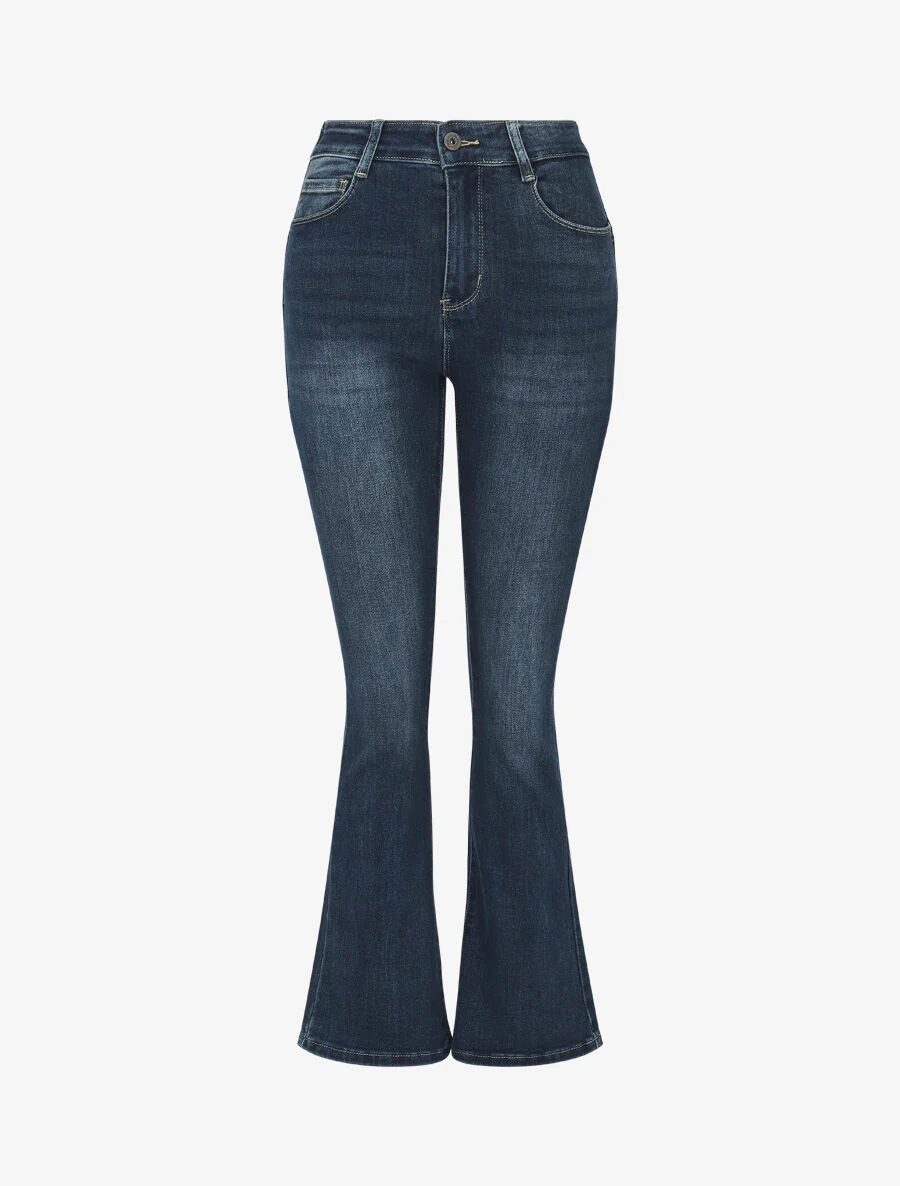 Jean standard push up coupe flare - Bleu