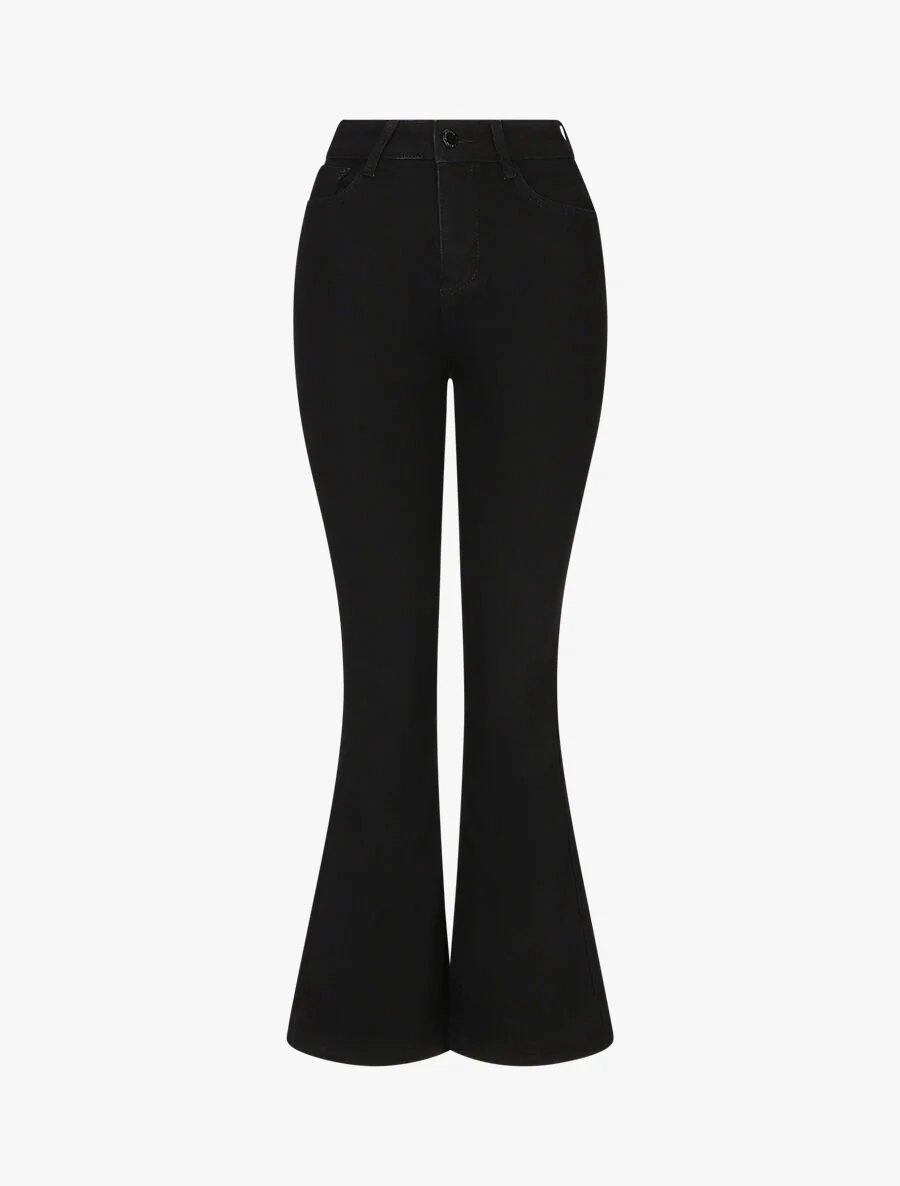 Jean strech coupe flare - Noir