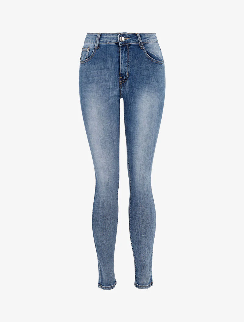 Jean stretch délavé - denim clair