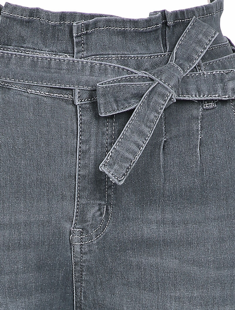 Jean taille empire coupe skinny - Gris foncé - Image 3