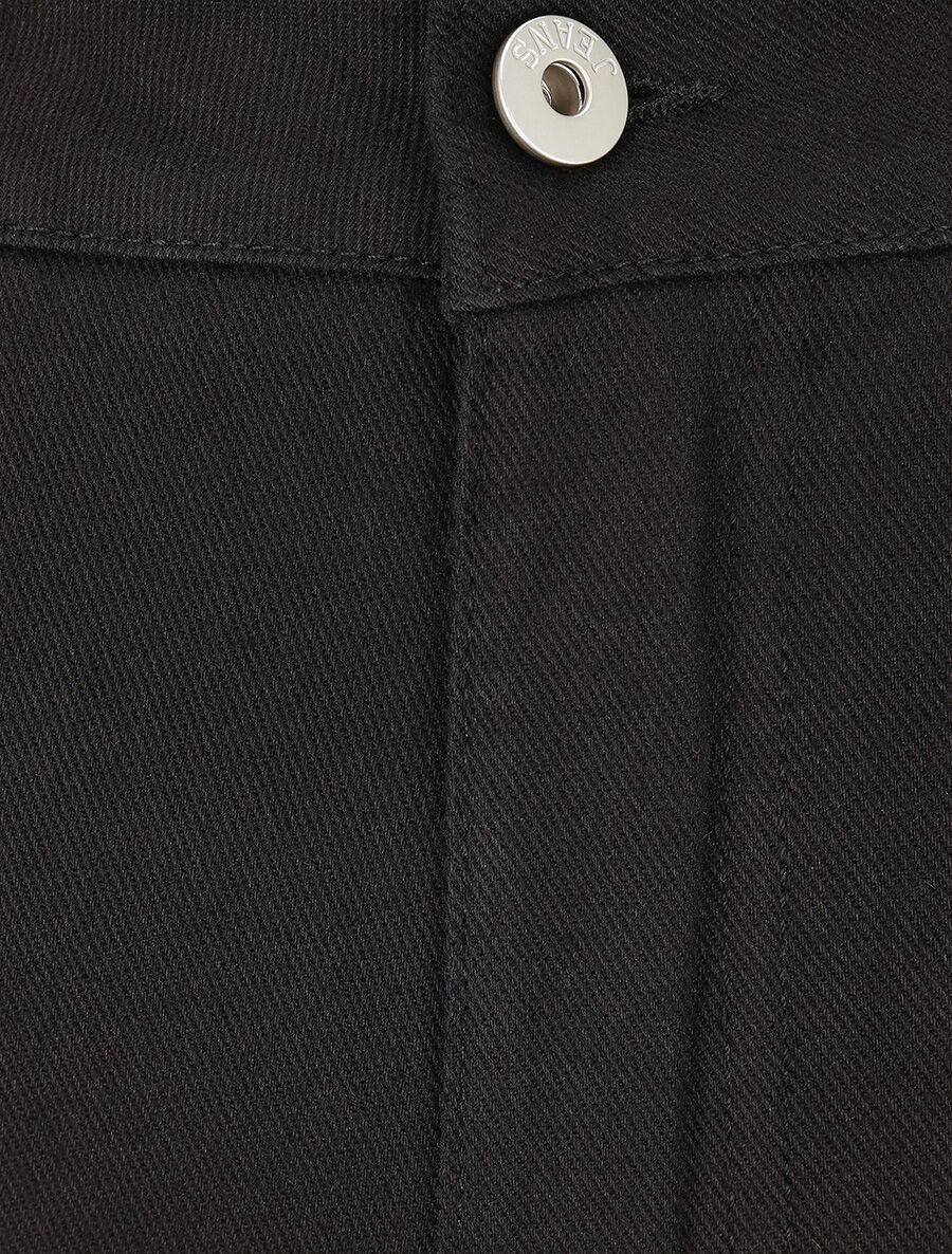Jean taille haute coupe slim - Noir - Image 3