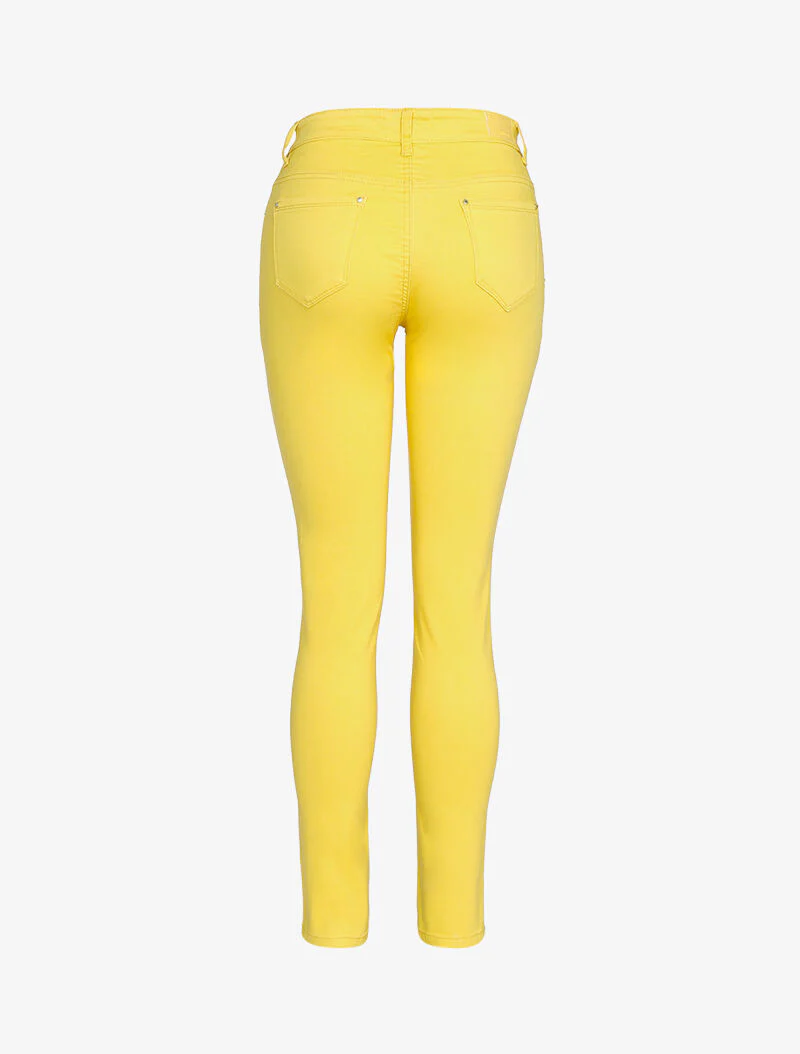 Jean taille haute extra long - jaune - Image 2