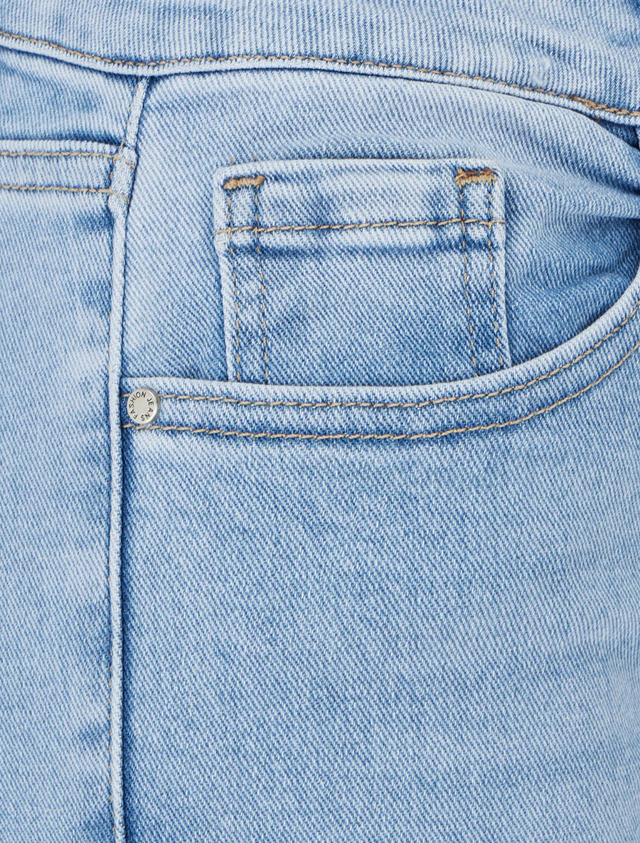 Jean taille standard coupe flare - Bleu - Image 3