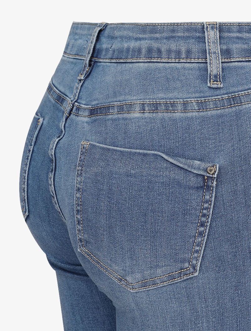 Jean taille standard coupe skinny - Bleu clair - Image 3