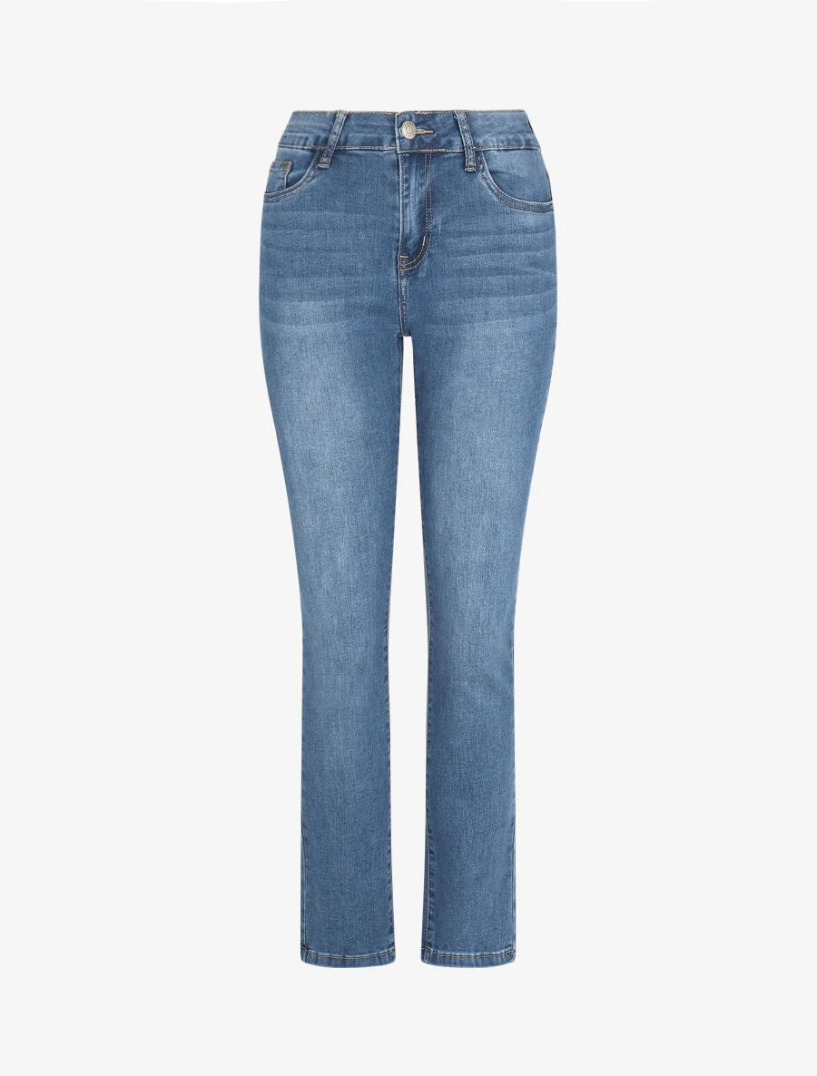 Jean taille standard coupe slim - Bleu