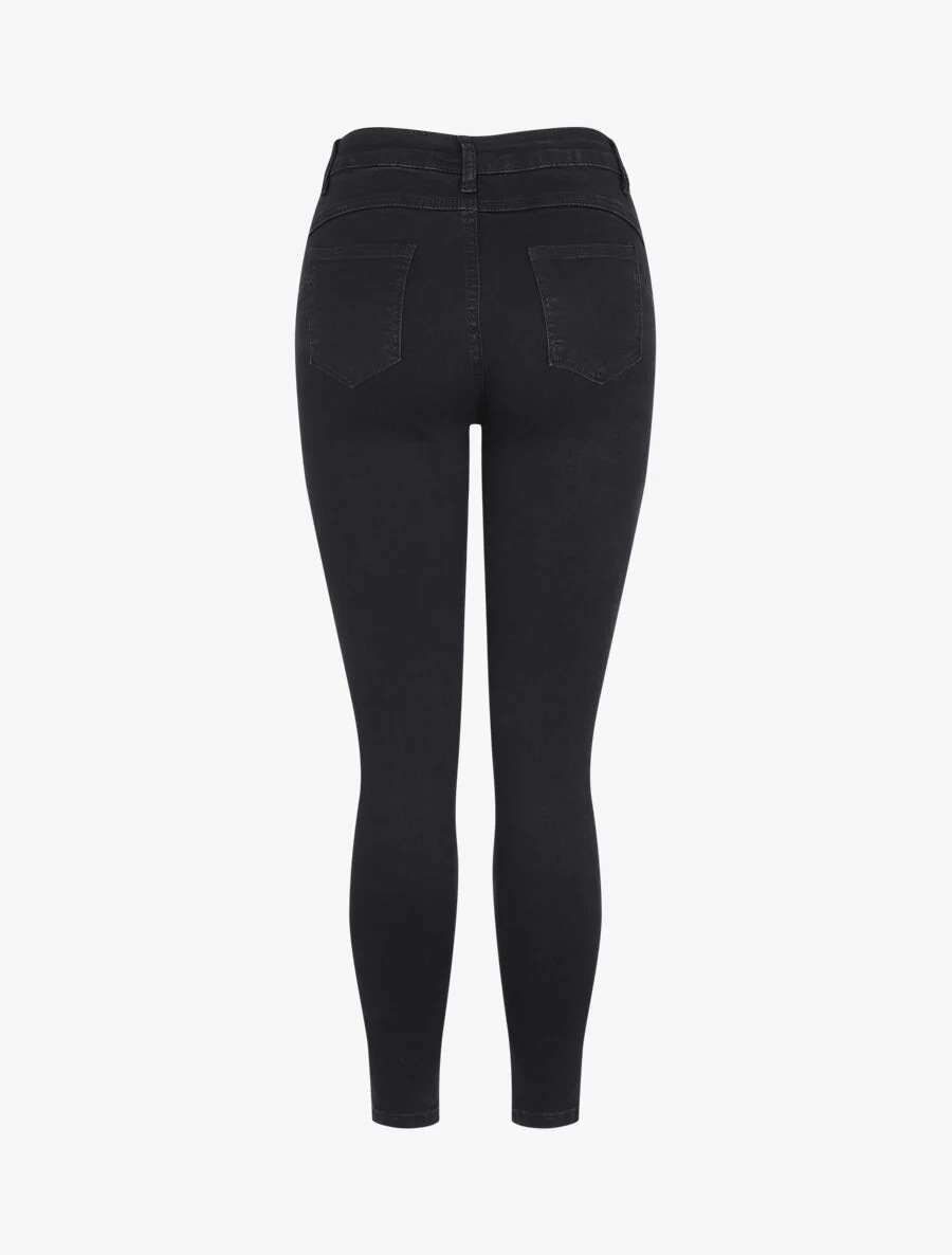 Jean ultra skinny à taille standard - Noir - Image 2