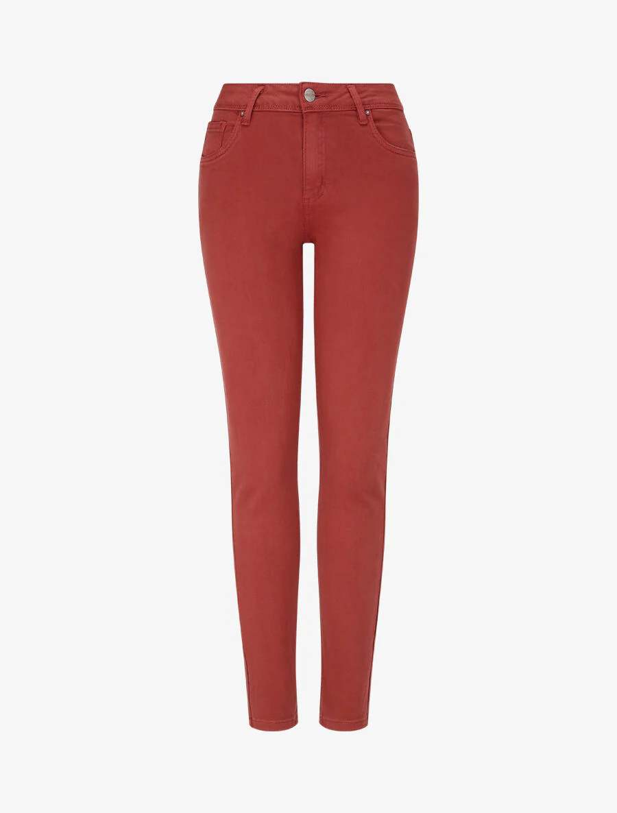 Jean uni classique coupe slim - Rouille